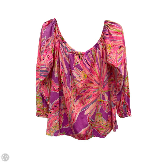 Top Long Sleeve Designer By Lilly Pulitzer In Multi-colored, Size: Xl