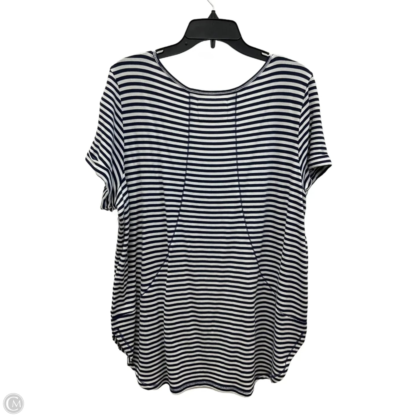 Top Short Sleeve Designer By Lilly Pulitzer In Striped Pattern, Size: Xl