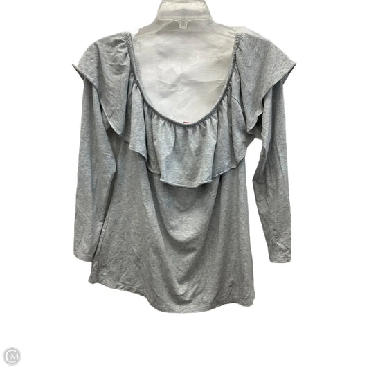 Top Long Sleeve Designer By Lilly Pulitzer In Grey, Size: Xl