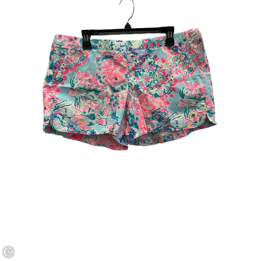 Shorts Designer By Lilly Pulitzer In Blue & Pink, Size: Xl