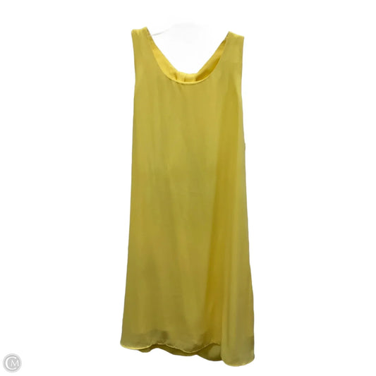 Dress Casual Midi By Bisou Bisou In Yellow, Size: M