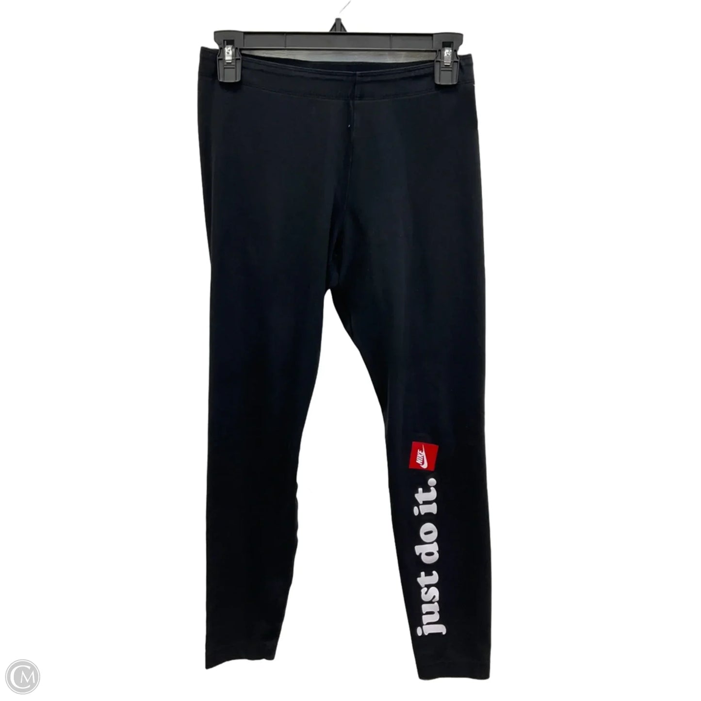 Athletic Leggings By Nike Apparel In Black, Size: M