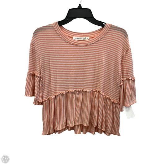 Top Short Sleeve By Altard State In Striped Pattern, Size: M