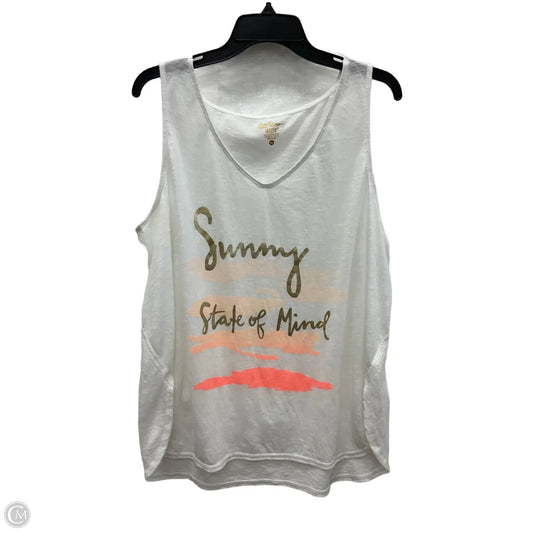 Top Sleeveless Designer By Lilly Pulitzer In White, Size: Xl