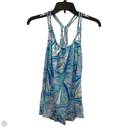 Top Sleeveless Designer By Lilly Pulitzer In Blue, Size: M