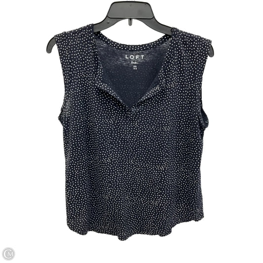 Top Sleeveless By Loft In Navy, Size: Xs