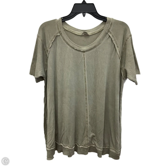 Top Short Sleeve By Pol In Green, Size: S