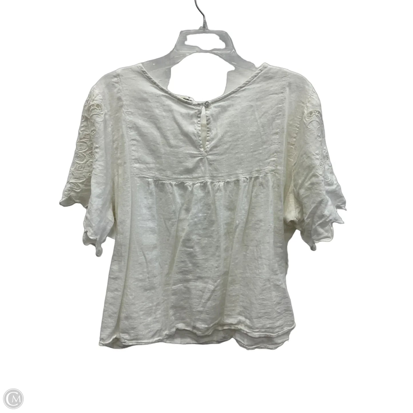 Top Short Sleeve By Ana In White, Size: 0x