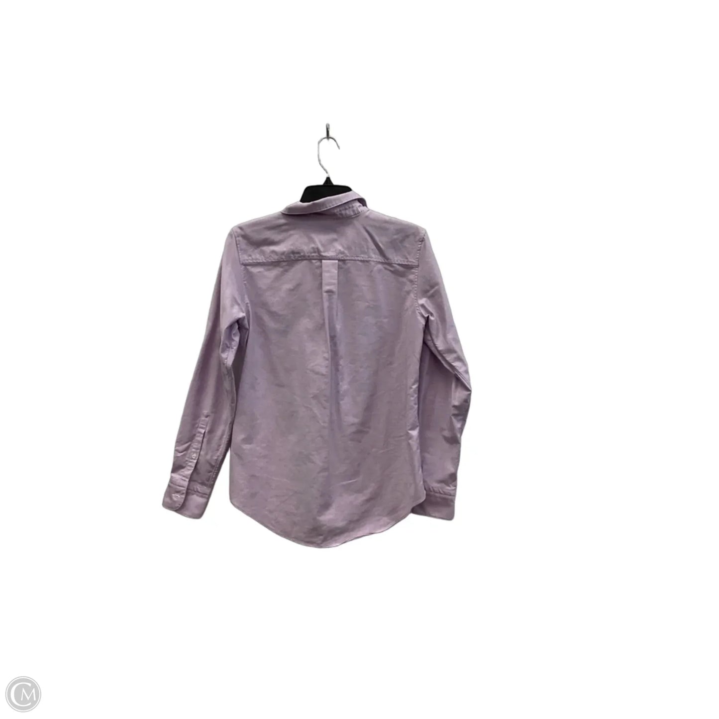 Blouse Long Sleeve By Brooks Brothers In Purple, Size: S