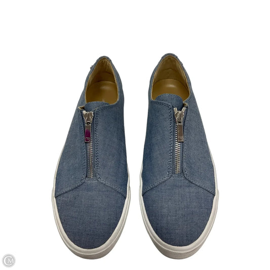 Shoes Designer By Lafayette 148 In Blue, Size: 8.5
