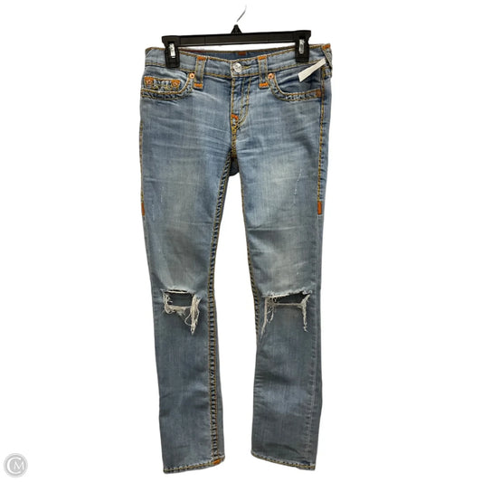 Jeans Straight By True Religion In Blue Denim, Size: 4