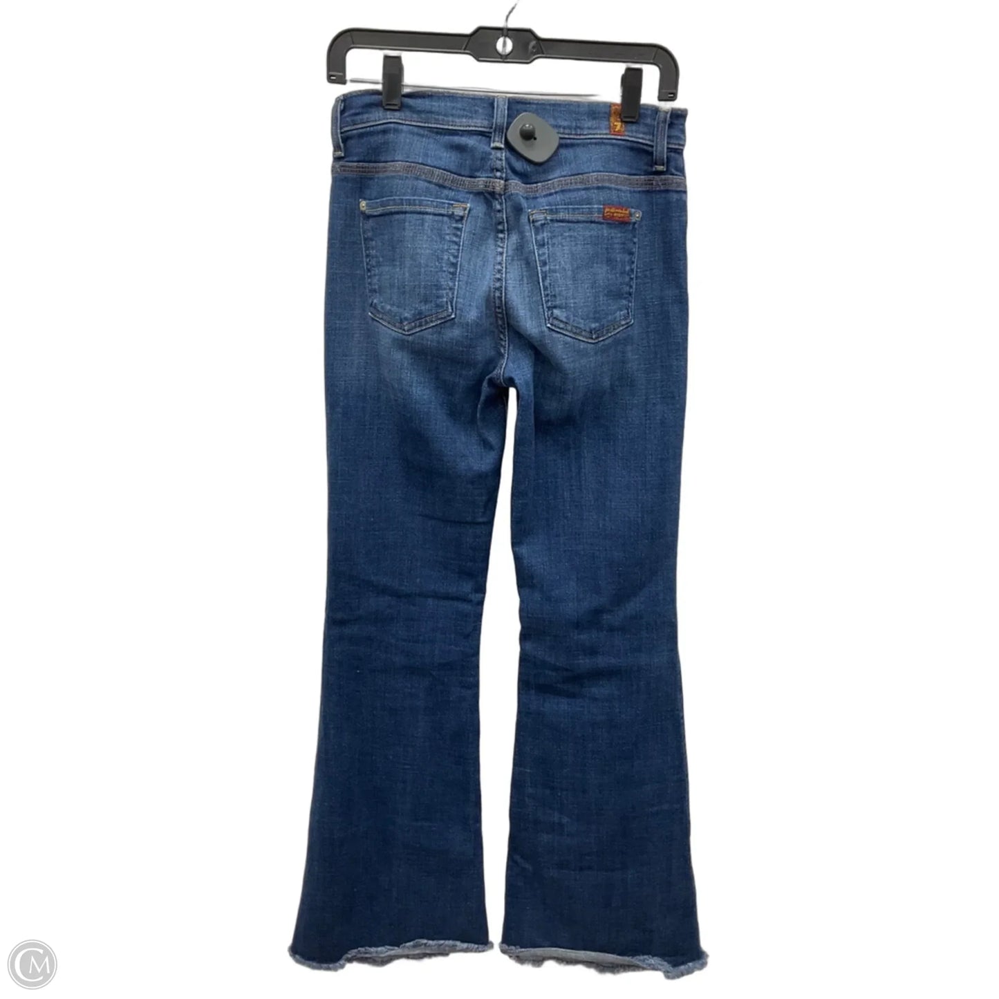 Jeans Flared By 7 For All Mankind In Blue Denim, Size: 4