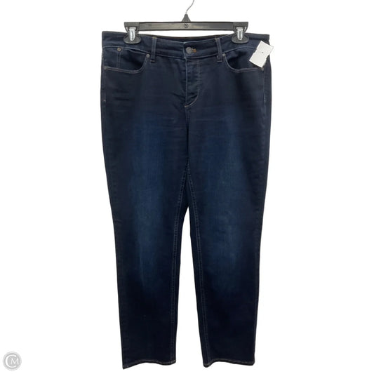 Jeans Straight By Talbots In Blue Denim, Size: 8p