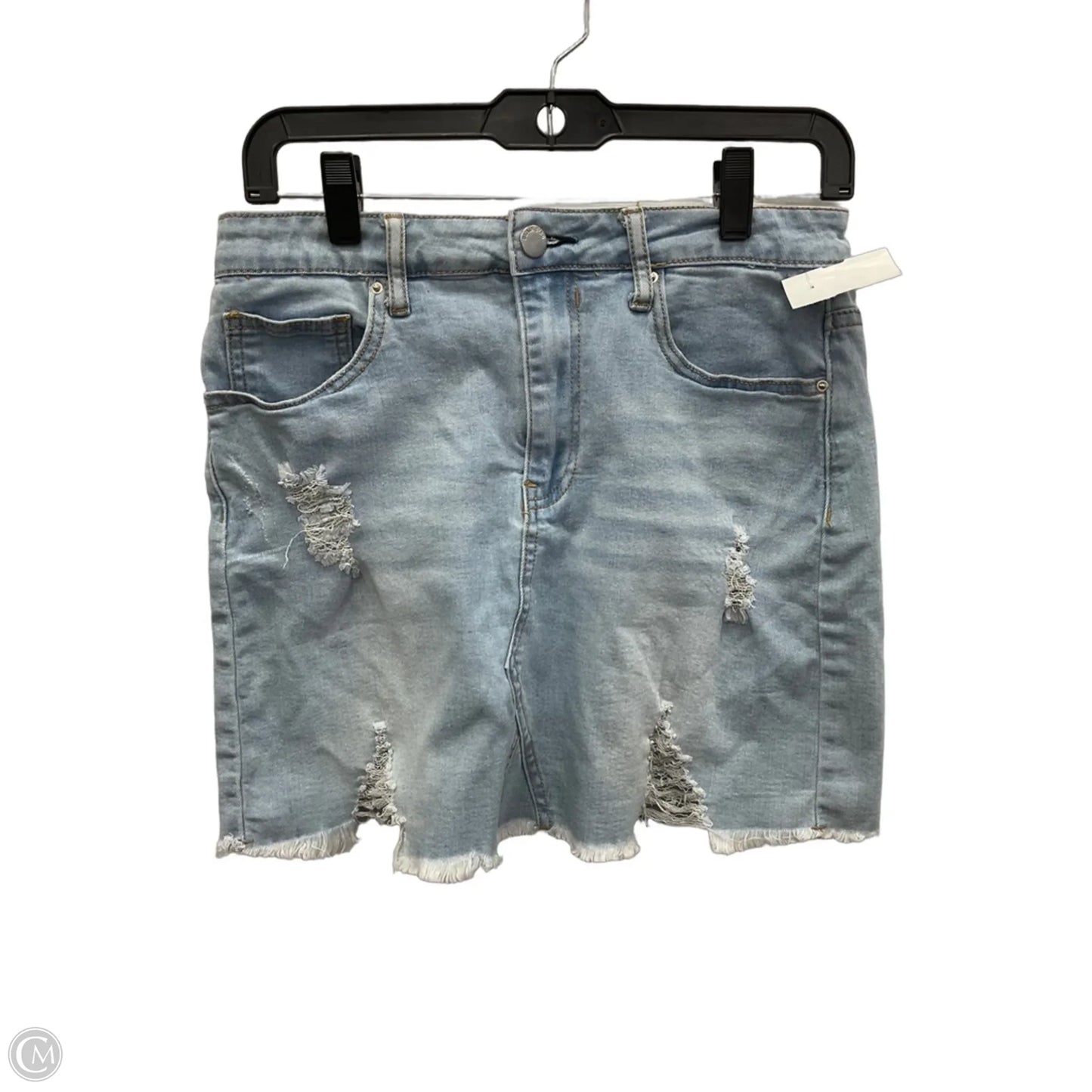 Skirt Mini & Short By Cme In Blue Denim, Size: M
