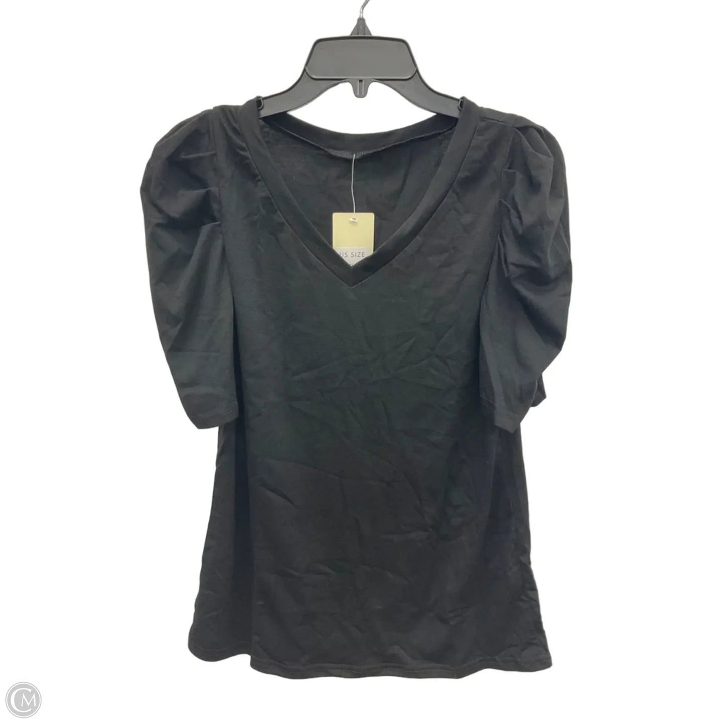 Top Short Sleeve Basic By Cme In Black, Size: S