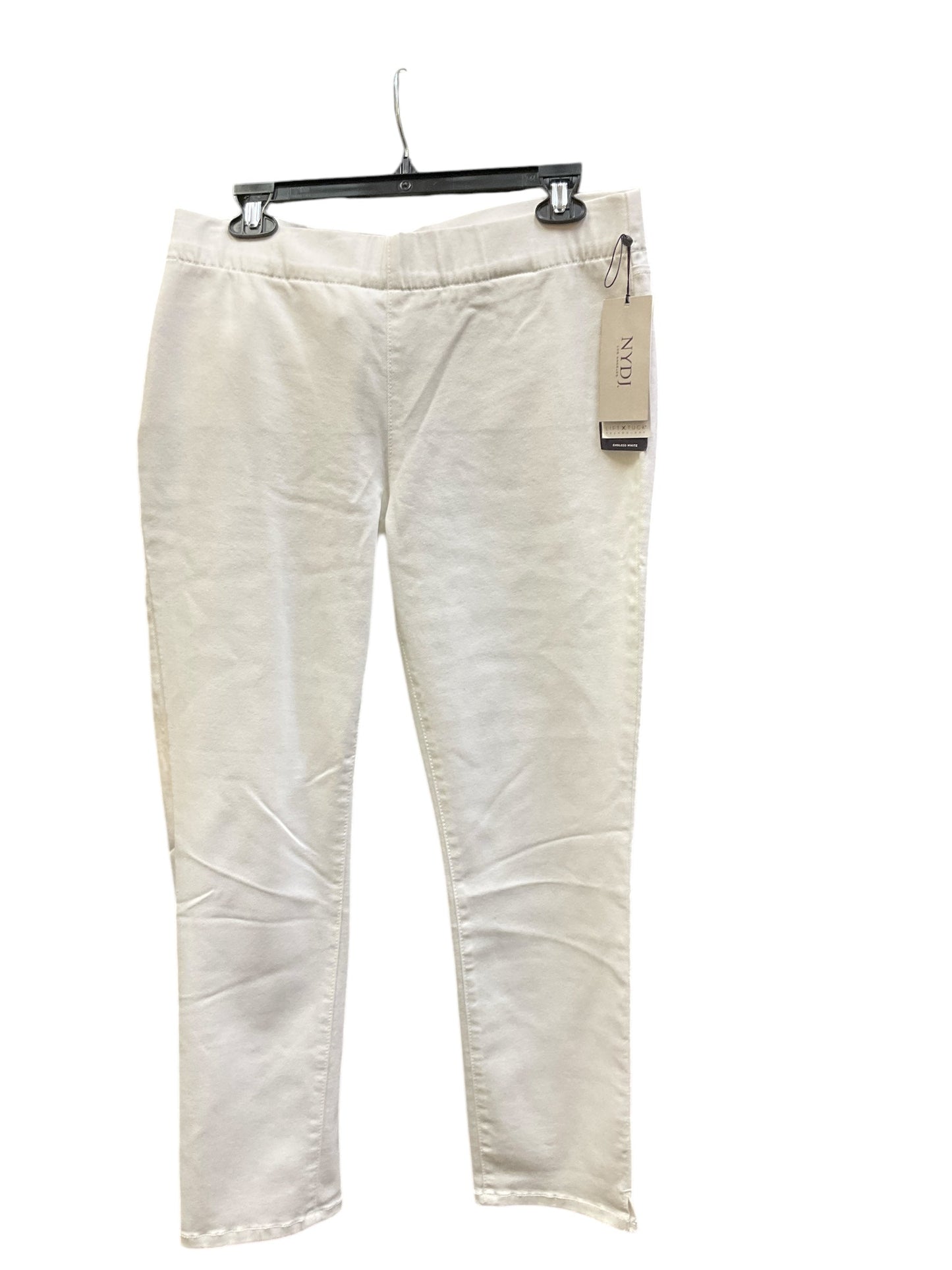 Jeans Straight By Not Your Daughters Jeans In White Denim, Size: 10