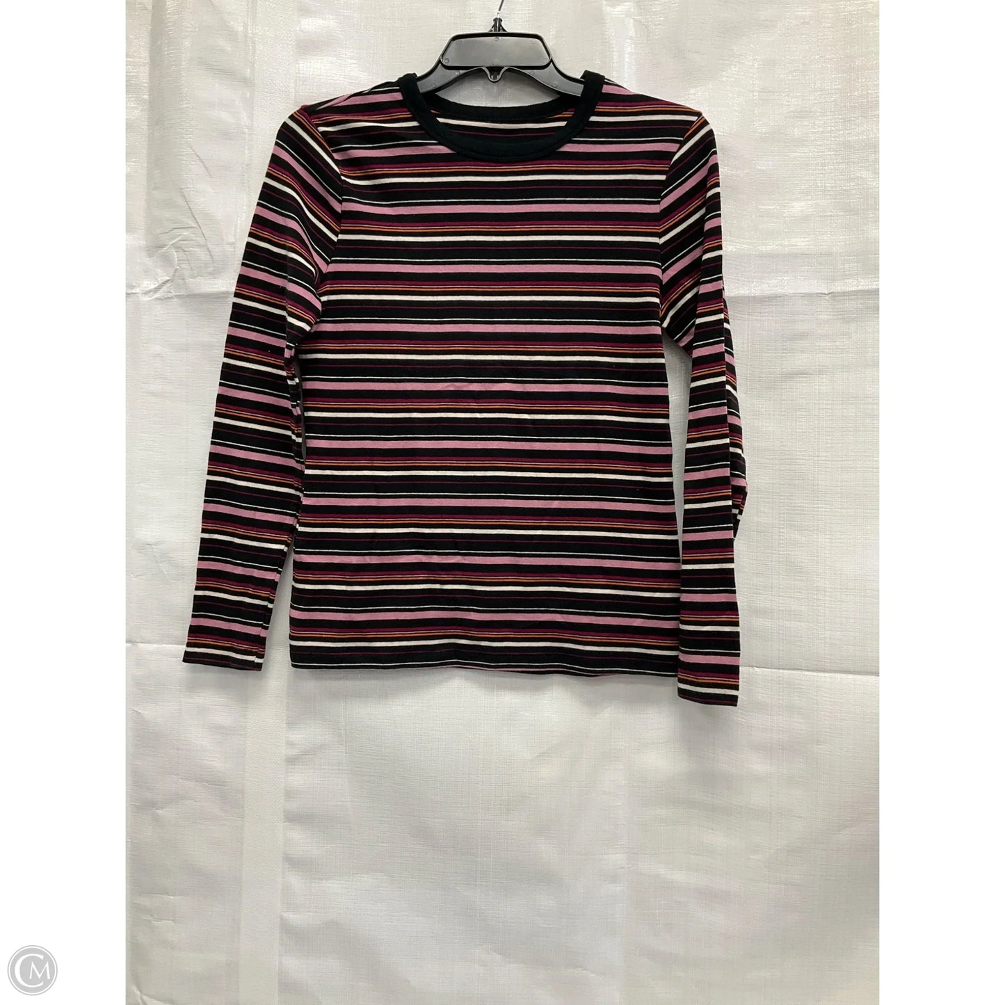 Top Long Sleeve By A New Day In Striped Pattern, Size: M