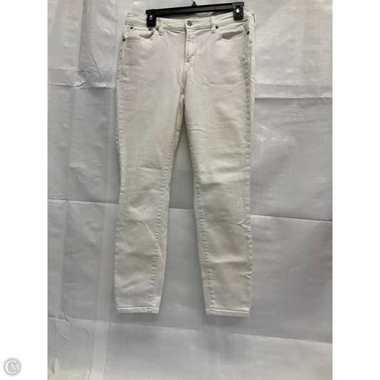 Jeans Skinny By J. Crew In White Denim, Size: 8