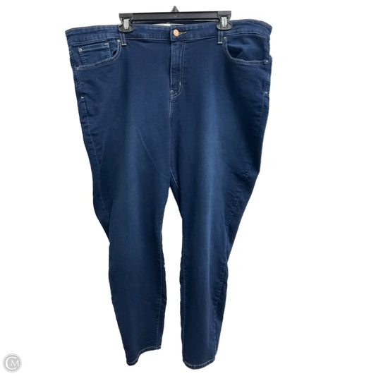 Jeans Skinny By Levis In Blue Denim, Size: 22