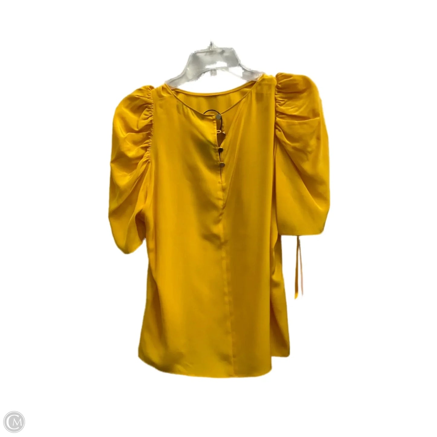 Top Short Sleeve By Antonio Melani In Yellow, Size: M