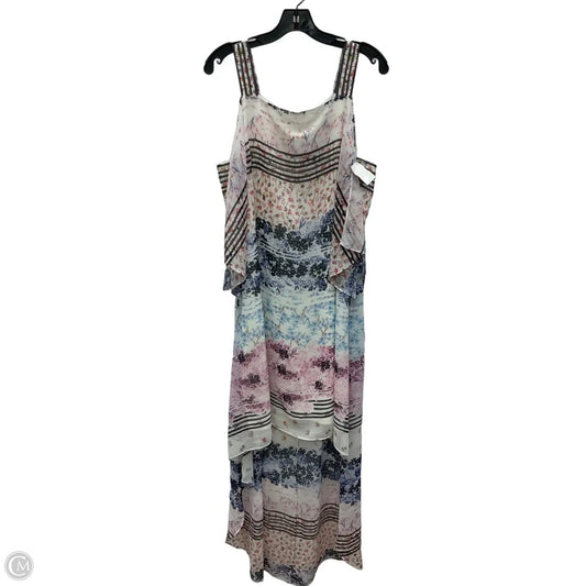 Dress Casual Maxi By Bcbgmaxazria In Floral Print, Size: L