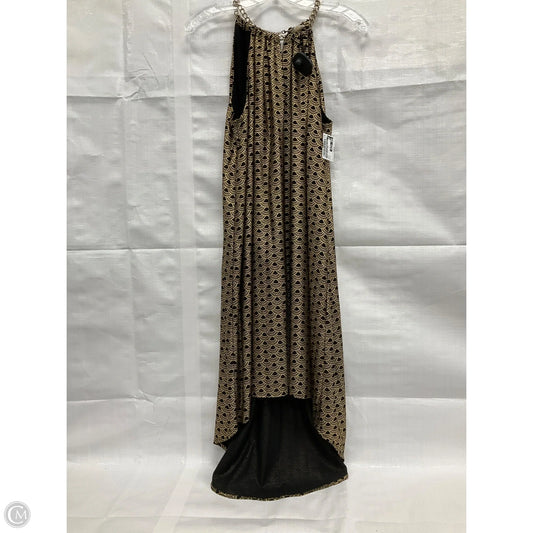 Dress Casual Maxi By Michael By Michael Kors In Gold, Size: S