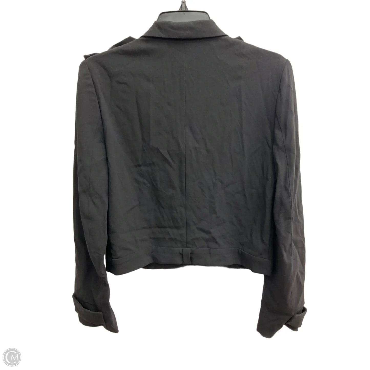 Blazer Luxury Designer By Balenciaga In Black, Size: S