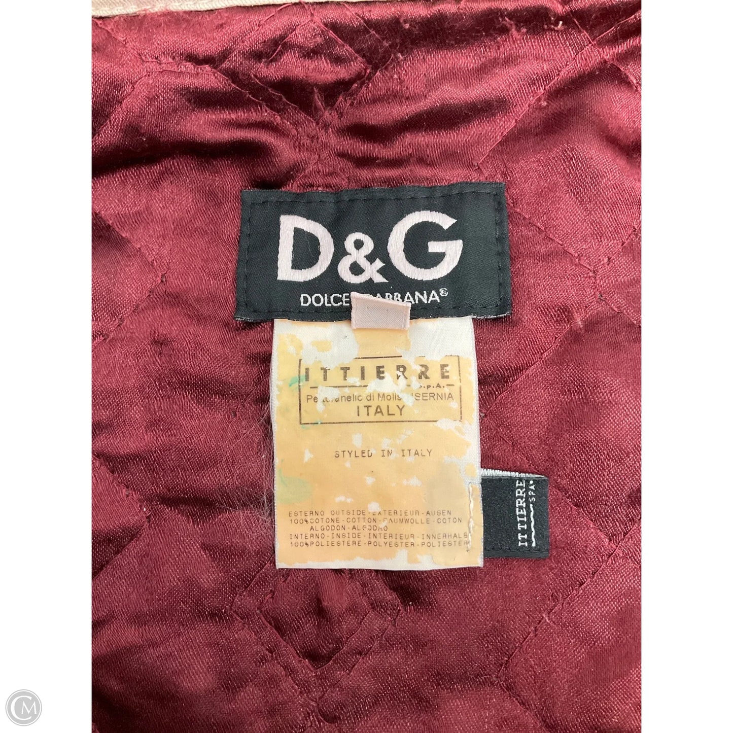 Jacket Luxury Designer By Dolce And Gabbana In Grey, Size: M