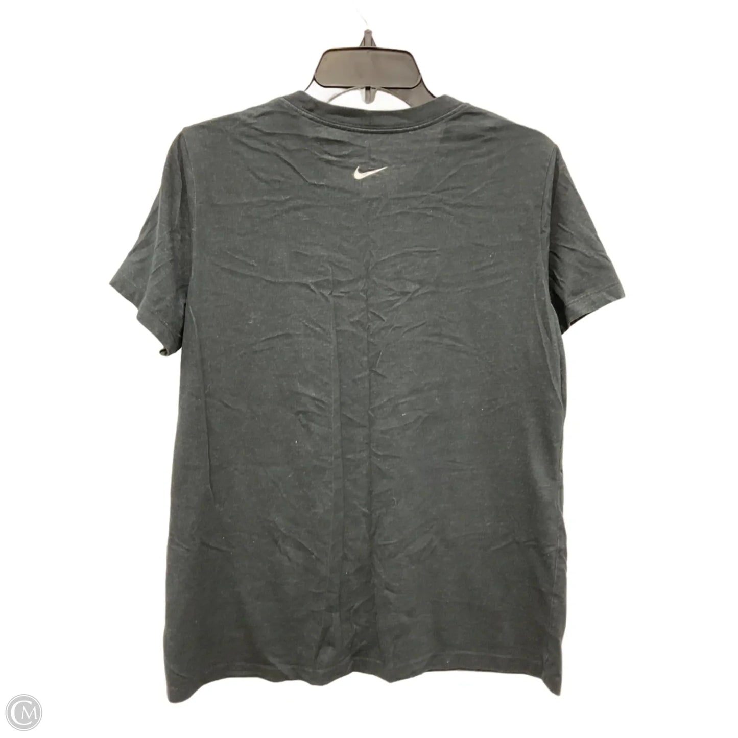 Athletic Top Short Sleeve By Nike Apparel In Grey, Size: L
