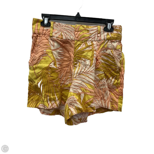 Shorts By Tahari In Orange & Yellow, Size: 6