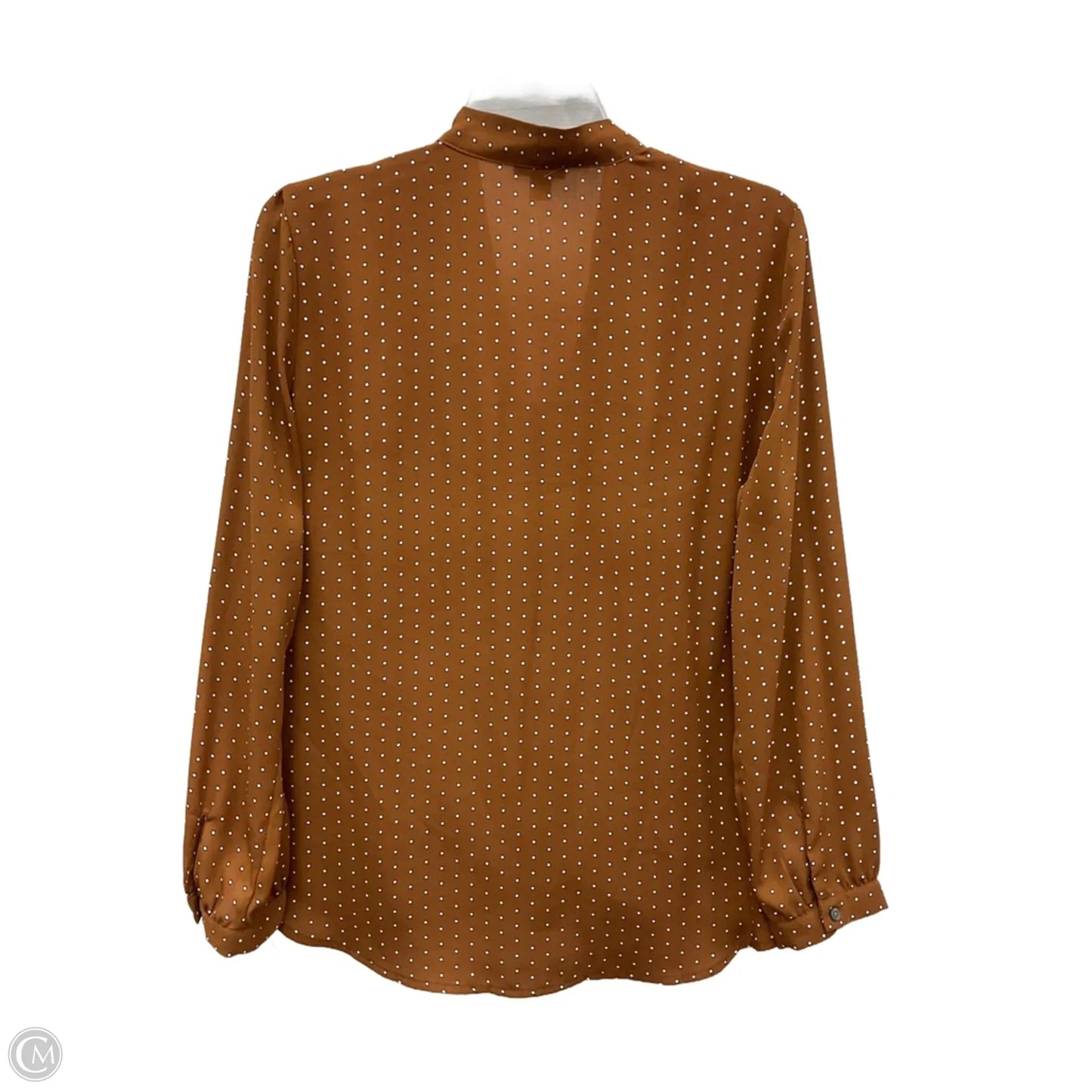 Top Long Sleeve By Ann Taylor In Brown, Size: Lp
