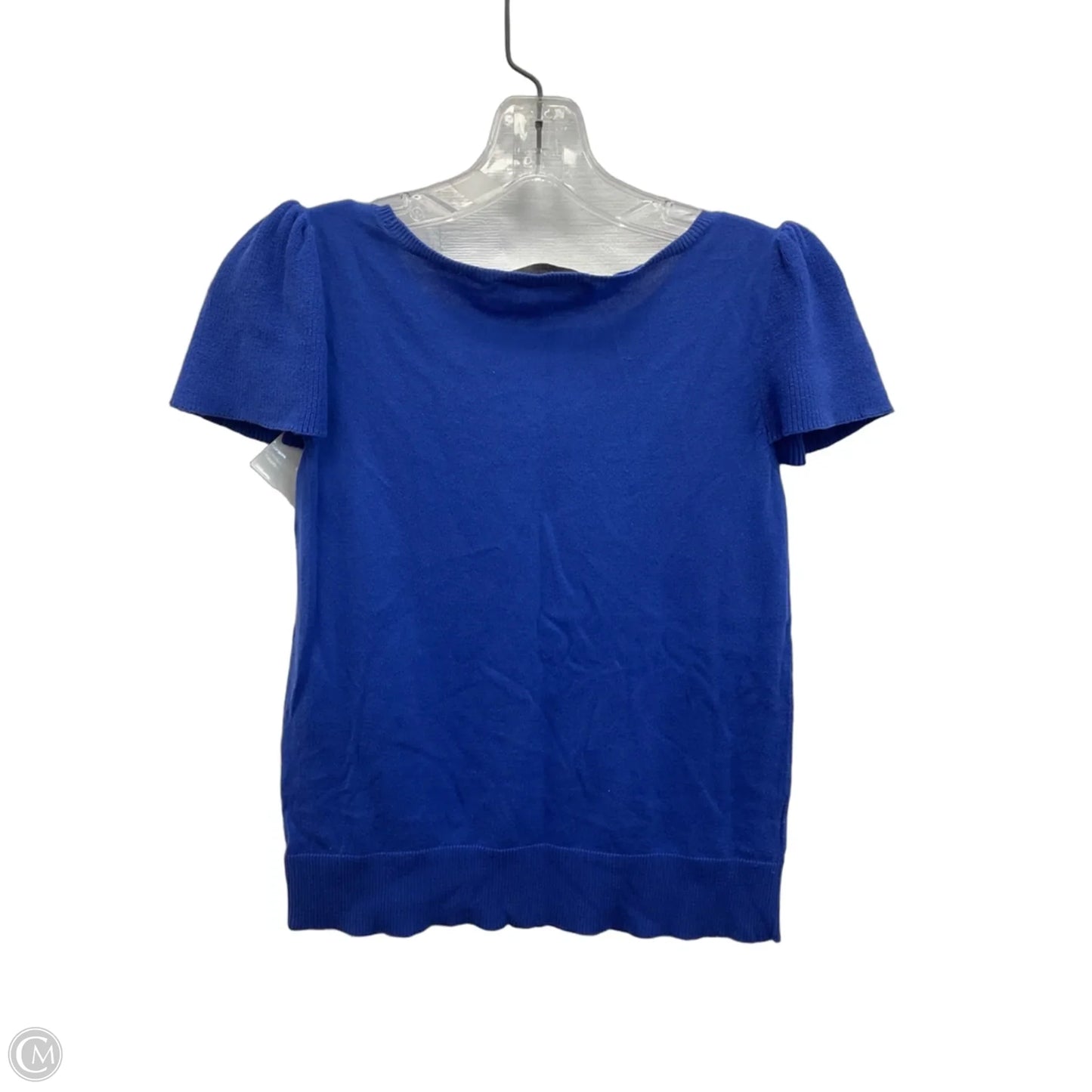 Top Short Sleeve By Loft In Blue, Size: Xs