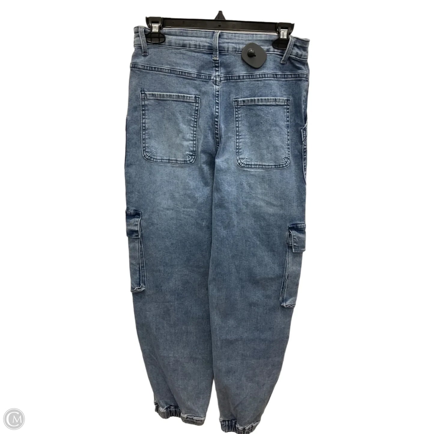 Pants Joggers By Miou Muse In Blue Denim, Size: M