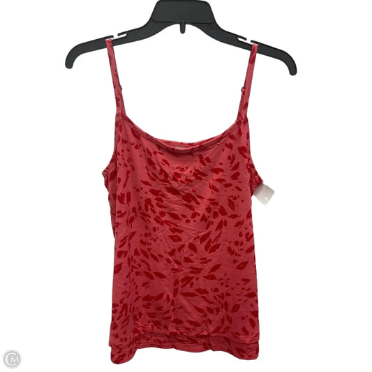 Top Sleeveless By Cabi In Pink & Red, Size: S