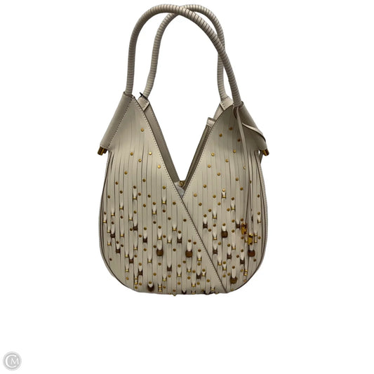 Handbag Leather By Donna Karan, Size: Medium