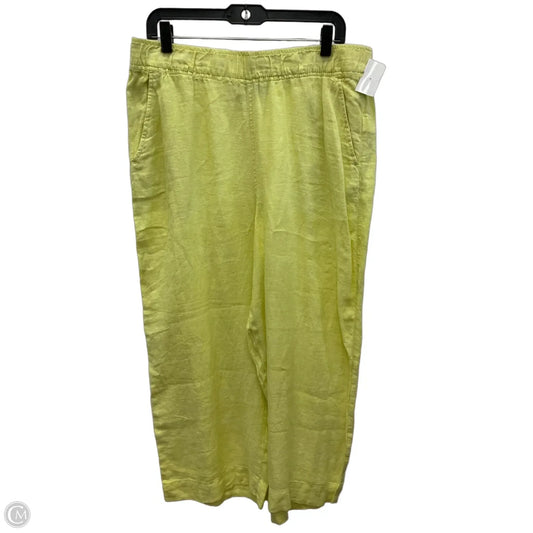 Pants Linen By Tahari In Yellow, Size: Xl