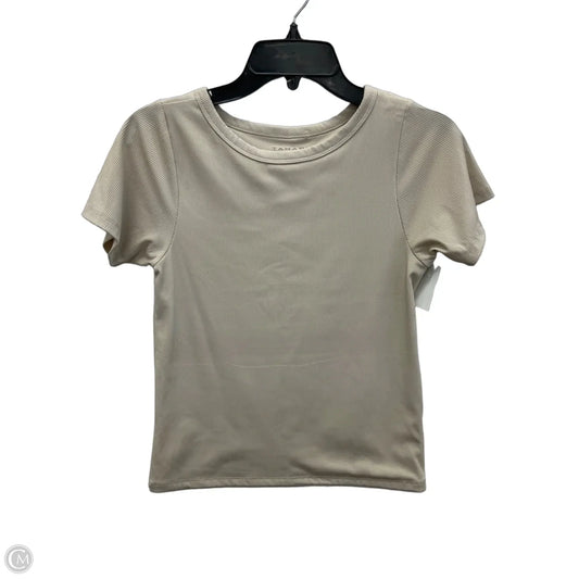 Top Short Sleeve Basic By Tahari In Beige, Size: Xs
