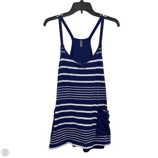 Athletic Tank Top By Free People In Blue & White, Size: L