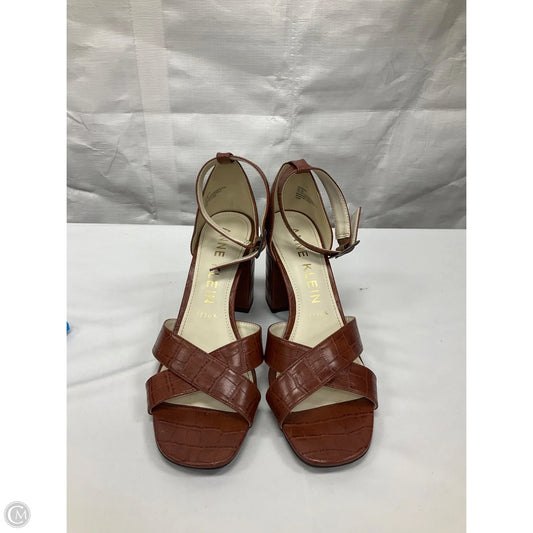 Shoes Heels Block By Anne Klein In Brown, Size: 8.5