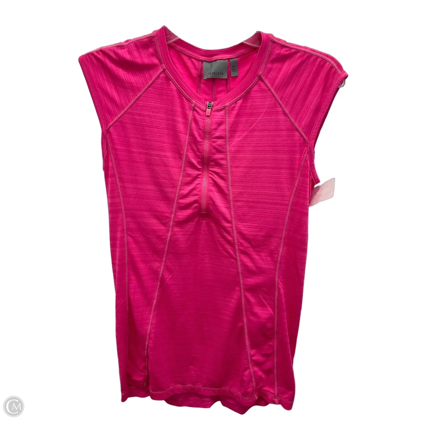 Athletic Top Short Sleeve By Athleta In Pink, Size: Xs
