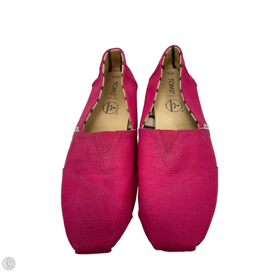 Shoes Flats By Toms In Pink, Size: 10