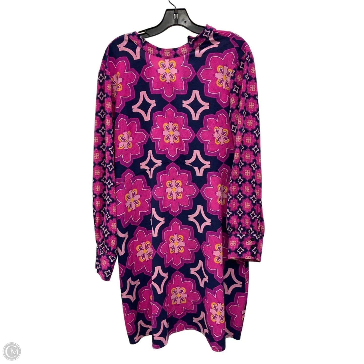 Dress Casual Short By Donna Morgan In Blue & Purple, Size: Xl