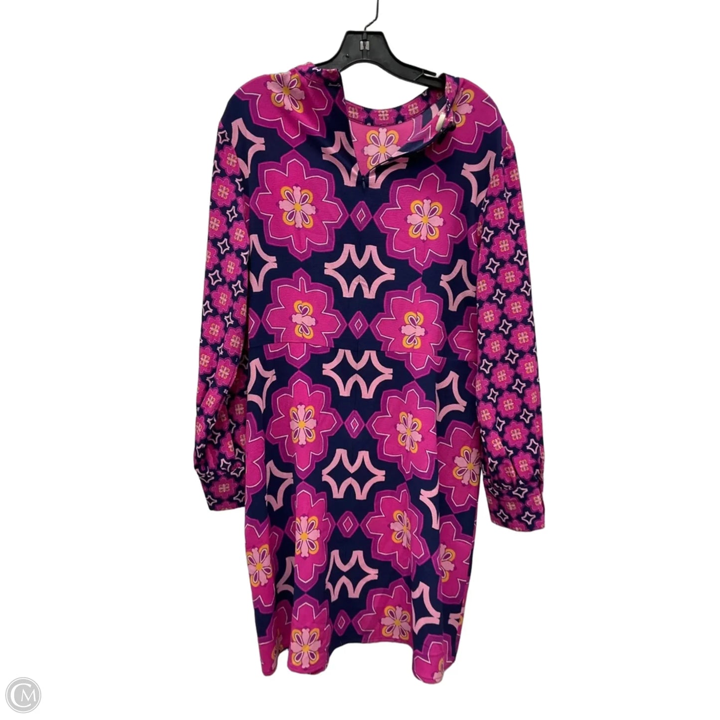 Dress Casual Short By Donna Morgan In Blue & Purple, Size: Xl
