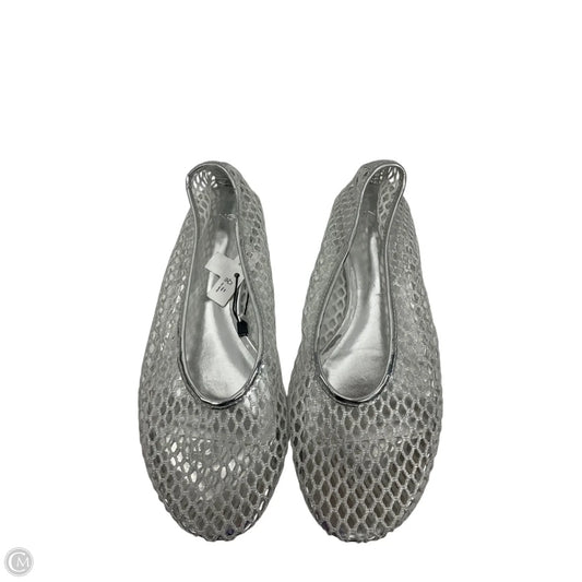 Shoes Flats By Mng In Silver, Size: 8