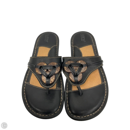 Sandals Flats By Born In Brown, Size: 9