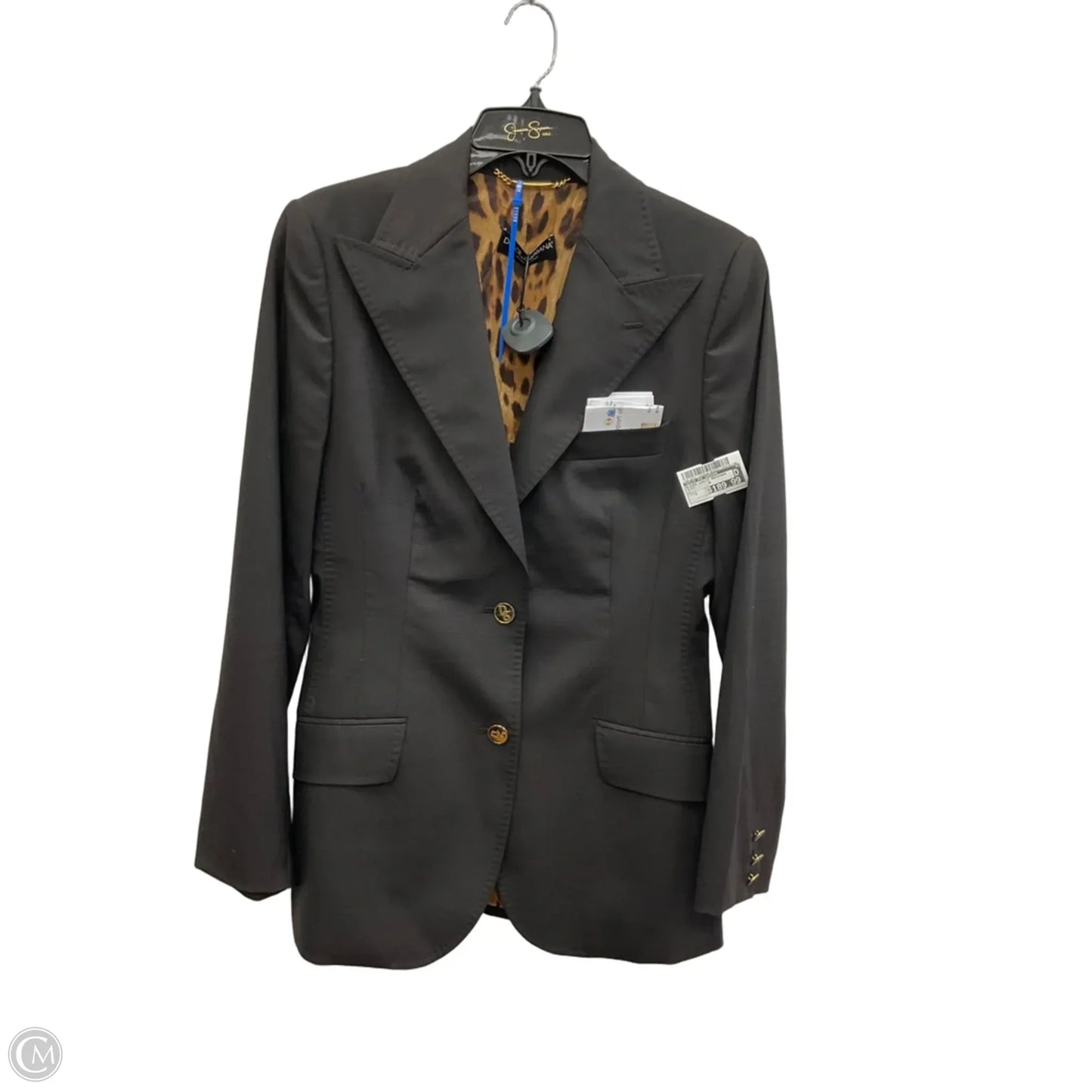 Blazer Luxury Designer By Dolce And Gabbana In Black, Size: S