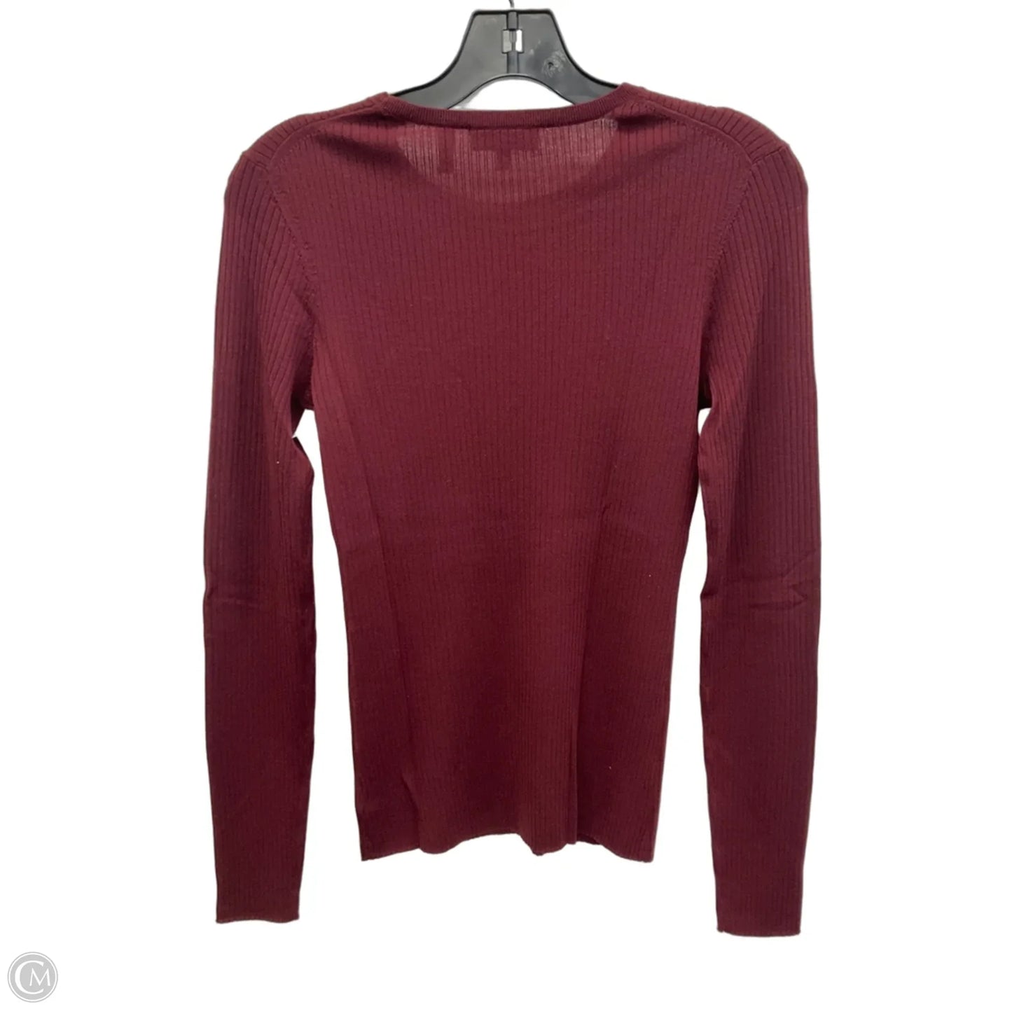 Top Long Sleeve By Theory In Red, Size: S