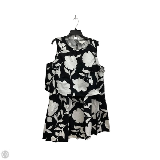 Skirt Designer By Kate Spade In Black & White, Size: Xl