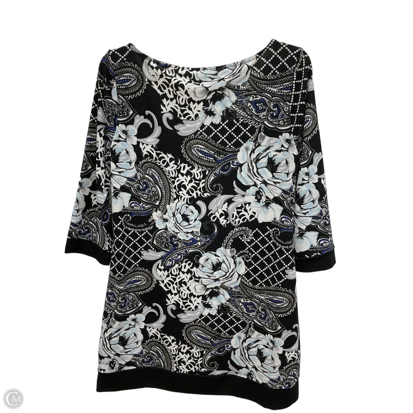 Dress Casual Midi By White House Black Market In Black & White, Size: M