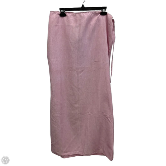 Skirt Maxi By Pretty Little Thing In Pink, Size: 18
